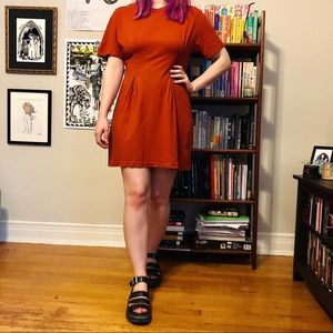 Urban Outfitters cinched waist t-shirt dress